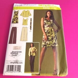 🔵BOGO FREE🔵 Simplicity Dress Top Pants Sewing Pattern UNCUT